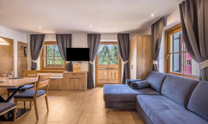 Valles Appartement | Appartement 'Lechnerhof Fane Alm' près de la station de ski, Wi-Fi, balcon et jardin.