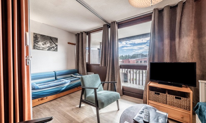 Le Praz de Lys Appartement | Appartement 'Les Mouflons' avec vue sur montagne et balcon