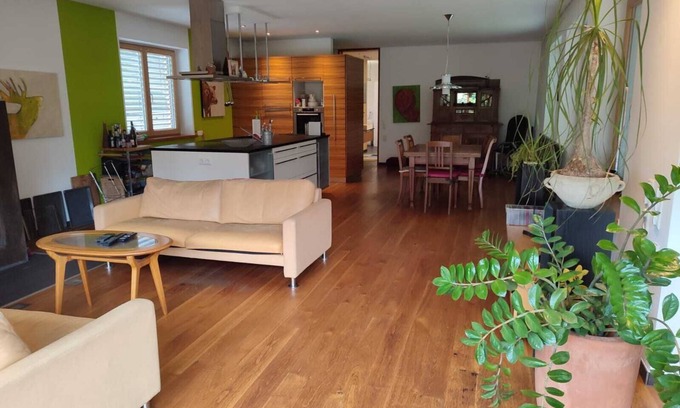 Lustenau Appartement | Apartment 'Loft Mit Kamin Und Whirlpool' with Private Terrace, Private Garden and Wi-Fi