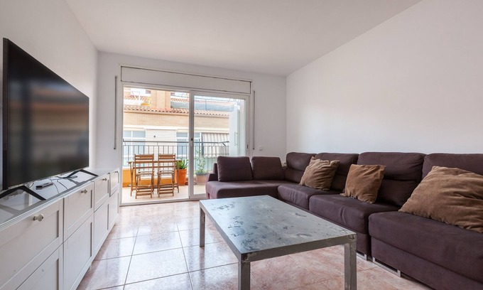 Malgrat de Mar Appartement | Appartement 'Malgrat' avec terrasse privée, Wi-Fi et climatisation