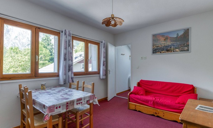 Le Bourg-d'Oisans Appartement | Appartement 'Marmotte' avec vue sur les montagnes, jardin partagé et Wi-Fi