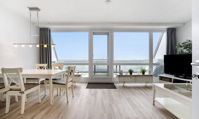 Schilksee Appartement | Appartement "Meerblick" avec vue sur la mer, balcon et Wi-Fi