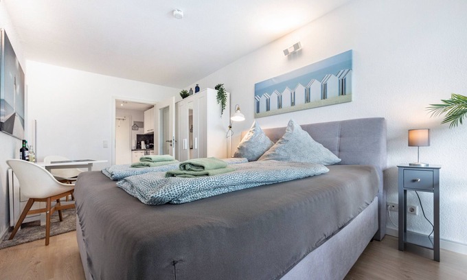 Region Hannover District Appartement | Appartement "Meerzeit am Steinhuder Meer" avec balcon et Wi-Fi