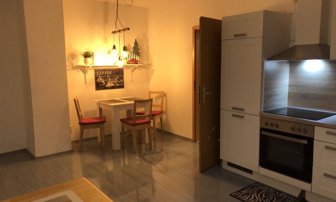 Zwickau Appartement | Appartement "Moderne Vollmöblierte Wohnung" avec jardin privé