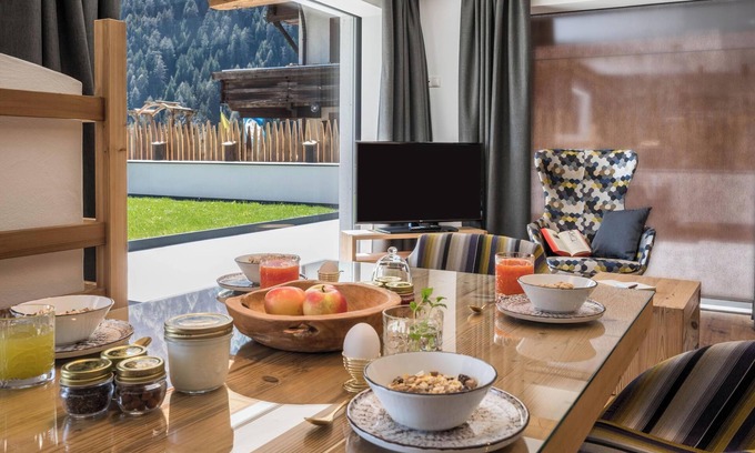 Valles Appartement | Appartement "Mulin Hilda" près de la station de ski avec vue sur les montagnes, sauna et jardin