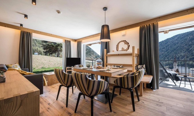 Valles Appartement | Appartement "Mulin Rudl" près de la station de ski avec vue sur les montagnes, sauna et balcon