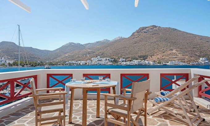 Katapola Appartement | Appartement 'Nicolas House 1' avec vue sur la mer, Wi-Fi et climatisation