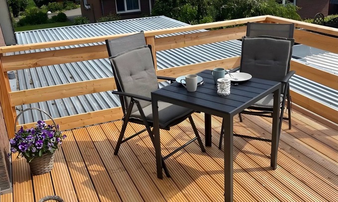Suden Appartement | Apartment 'Nordstrand' with Balcony and Wi-Fi