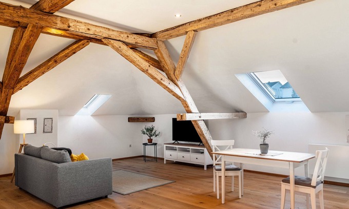 Bad Rappenau Appartement | Appartement 'Oben' avec jardin partagé et Wi-Fi
