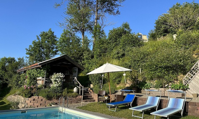 Oberreute Appartement | Appartement "Oberberg" avec jardin et Wi-Fi