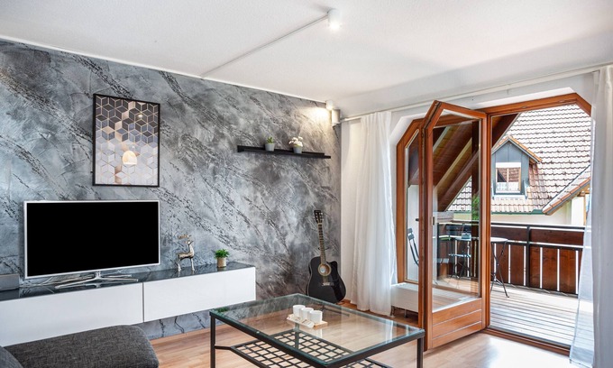 Bad Wurzach Appartement | Apartment 'Penthouse Müller' with Balcony and Wi-Fi