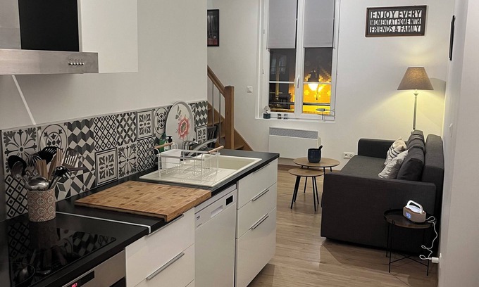 Houlgate Appartement | 7* La Cabine Houlgataise Duplex 2 chambres