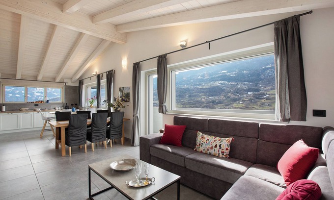 La Cretaz-Roisan Appartement | Appartement "Résidence Soleluna - Loft Sirio" avec vue montagne, terrasse privée et Wi-Fi