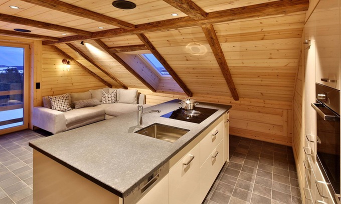 Sankt Maergen Appartement | Appartement "Stubbekammer" avec vue sur les montagnes, jardin partagé et Wi-Fi