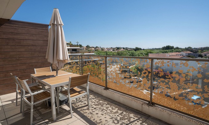 Le Cres Appartement | Appartement "T2 Muses" avec terrasse privée, Wi-Fi et climatisation