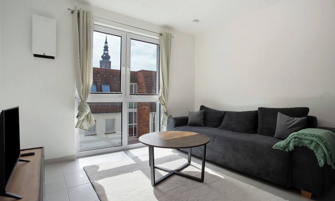 Greifswald City Centre Appartement | Appartement 'Top Lage Mit Blick Zum Dom' avec Wi-Fi
