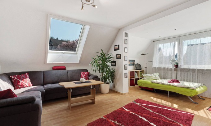 Ringsheim Appartement | Appartement 'Trauerweide' avec balcon et Wi-Fi