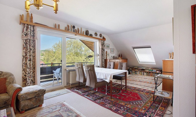 Badenweiler Appartement | Appartement 'Vogesen Mit Lift' avec vue sur les montagnes, balcon et Wi-Fi