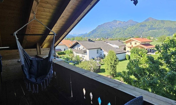 Grafing Appartement | Appartement 'Weitblick Grassau' avec vue sur les montagnes, balcon et Wi-Fi