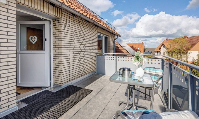 Bad Pyrmont Appartement | Appartement "Weserberglandblumen" avec vue sur les montagnes, jardin privé et Wi-Fi