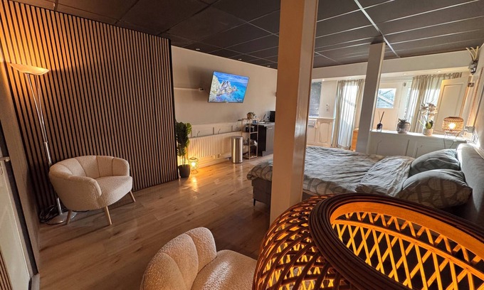 Bad Nieuweschans Appartement | Apartment with private terrace and sauna indoor.