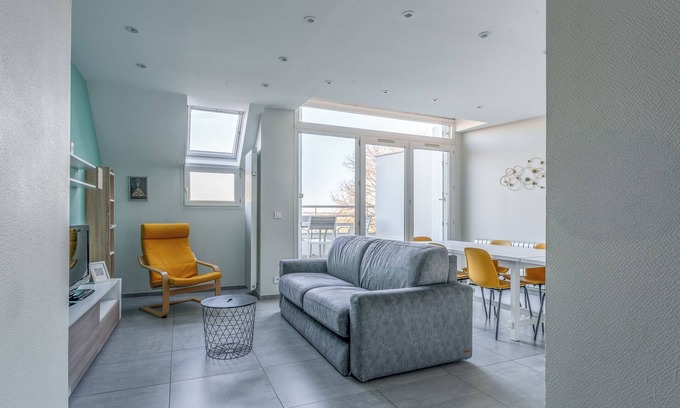 Saint-Avertin Appartement | Appartement vue Cher 4/6 p. sud Tours + parking et terrasse