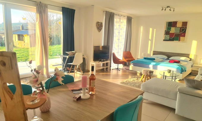 Klingenmuenster Appartement | Apartment with large sun terrace and stunning views