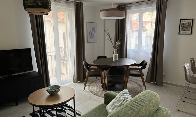 Port-Vendres Appartement | Appartement 3 P Centre ville- garage privé-Climatisation -proche Port ET Criques