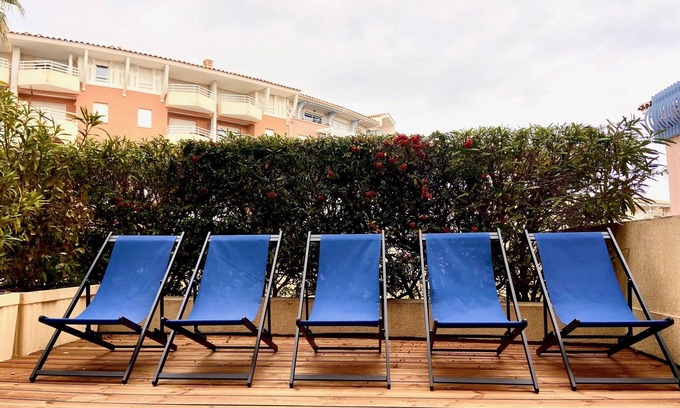 Frejus Port Appartement | Appartement 5 pers avec terrasse 30m2 *Quai Cléopâtre* Cœur Port Fréjus*