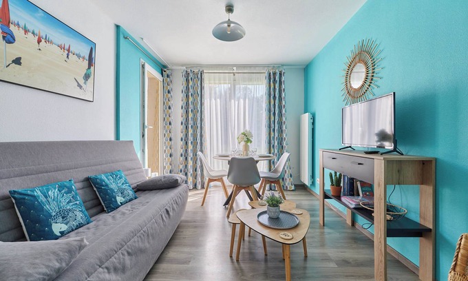 Equemauville Appartement | Appartement Bleu Turquoise - Welkeys