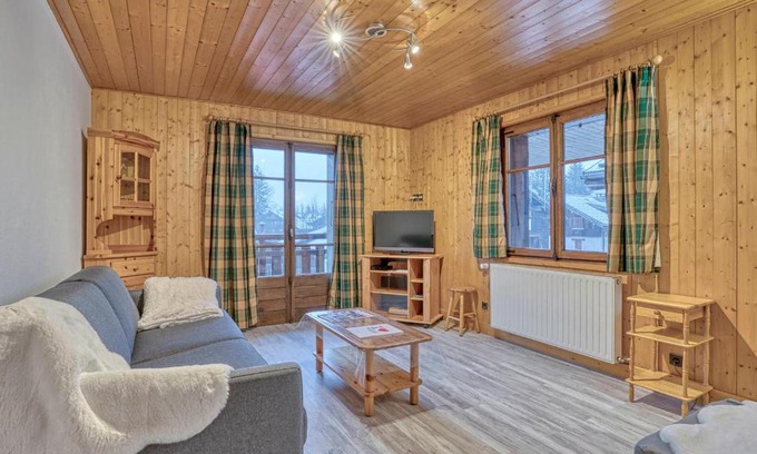 Megeve Appartement | Appartement Confort 2 Pièces avec Balcons, à 300m du Centre de Megève et Télécabine - FR-1-453-92