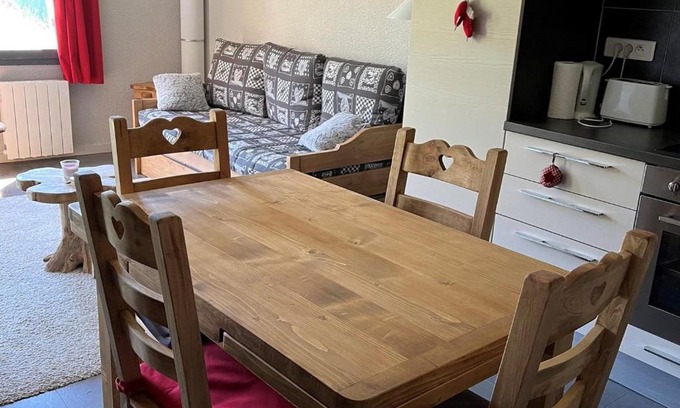 Belle Plagne Appartement | Appartement cosy avec accès direct aux pistes, animaux acceptés - Belle Plagne - FR-1-181-982