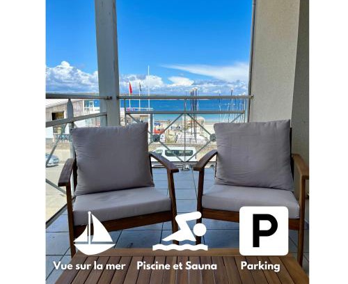 Plougonvelin Appartement | Appartement Cosy, terrasse vu mer, piscine, Sauna - WarmHouse