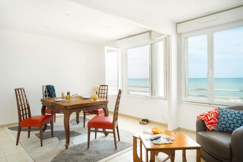Saint-Regnobert-de-la-Cote-de-Nacre Appartement | Appartement Face à la Mer 1 chambre 2 personnes Saint Aubin sur Mer
