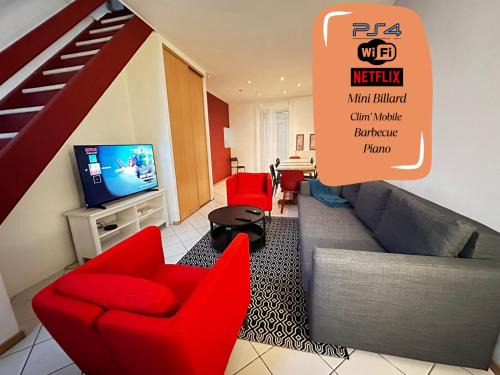Montlucon Appartement | Appartement familial - jardin - PS4