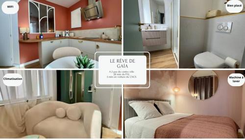 Moulins Appartement | Appartement Le rêve de Gaïa Climatisation et Wifi