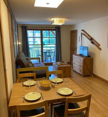 Saint-Lary-Soulan Appartement | Appartement T2+coin nuit 6 pers résidence de Cami Real au centre du village de saint Lary Soulan avec piscine intérieure+ sauna et hammam