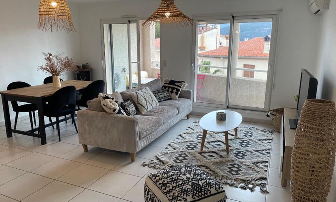 Le Boulou Appartement | Appartement T3 climatisé,balcon, classé 3 étoiles