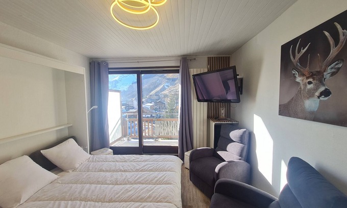 Les Deux Alpes Appartement | Appt 4 pers, balcon pied des pistes