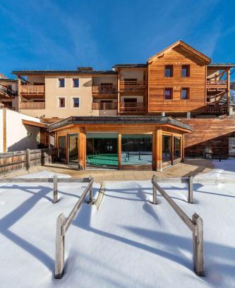 Abries Appartement | Apt cosy, pied des pistes, résidence confort & spa