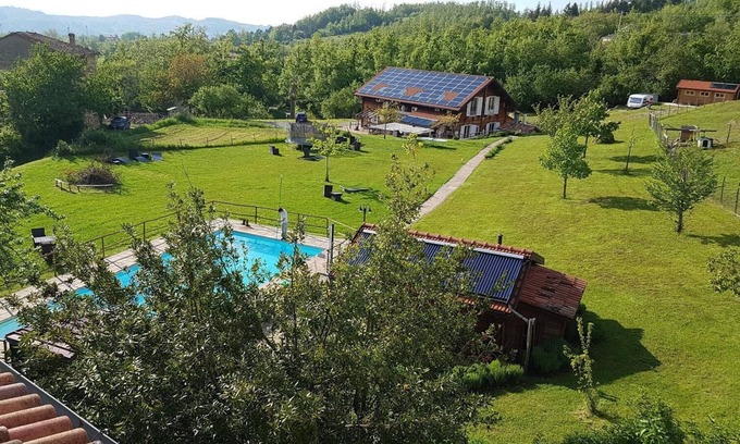 Madonna Dei Fornelli Autre | Immeuble dans le bois "de maison en bois 1" avec piscine, sauna et jardin