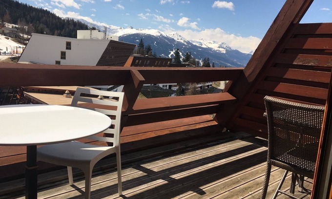 Arc-1600 Copropriété | ARC 1600 Studio dernier étage terrasse plein sud 4 couchages