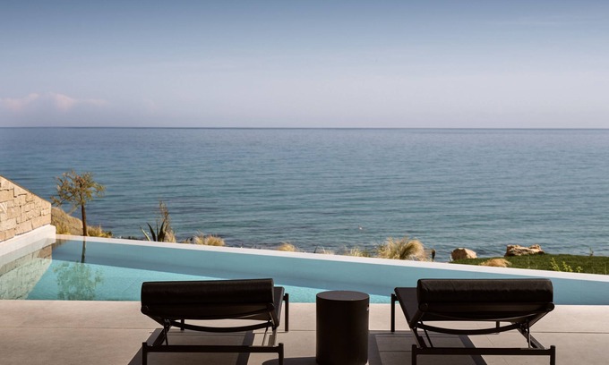 Akrotiri Maison | Architectural villa by the sea in Zakynthos island