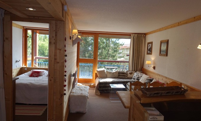 Arc-1800 Appartement | Arcs 1800 Résid La Nova centre station Appart 1 chbre + coin montagne