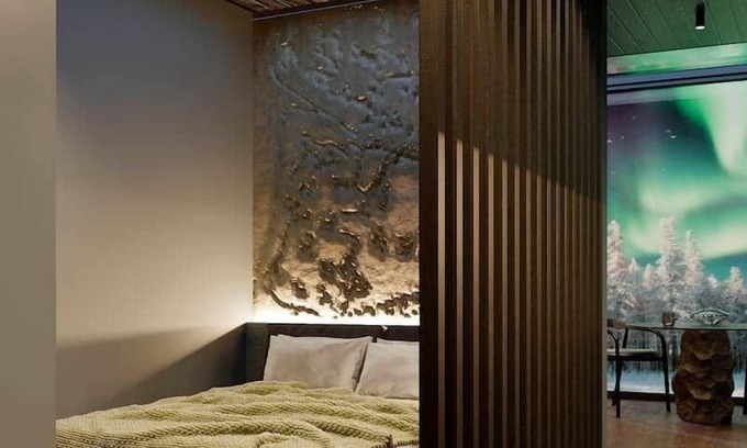 Inari Chalet De Ski | Arctic Lodge 3- sauna, glass roof & view of Lake Inari