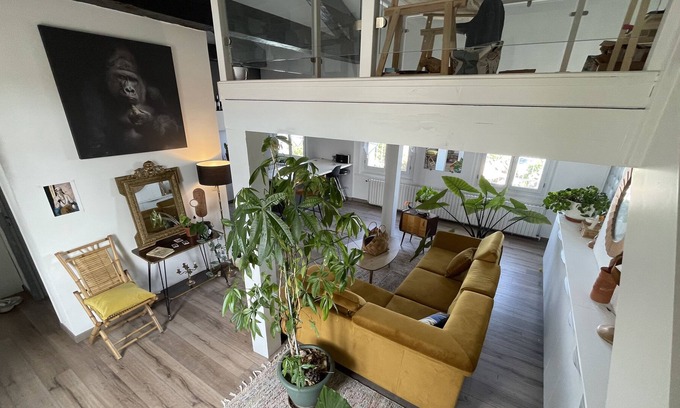 Le Soler Appartement | Artist's apartment with garden and private pool
