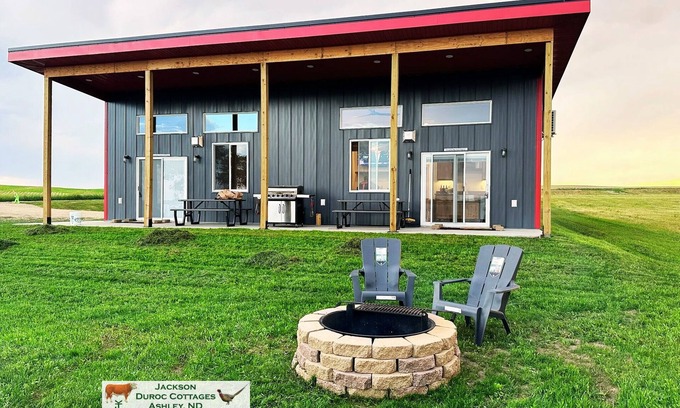 McIntosh County Cabine | Ashley Cottage: Lakeside Retreat on Dry Lake, ND - Beach, Sauna, Pontoon & More