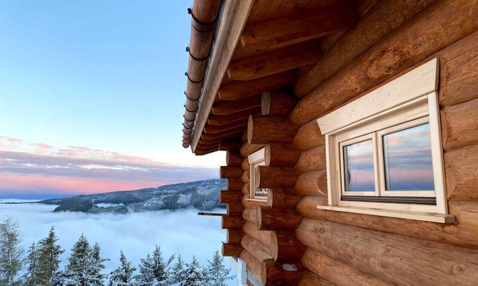 Bad Sankt Leonhard im Lavanttal Chalet De Ski | Chalet Klippitz Star, 1600m log cabin in the ski area, panoramic view