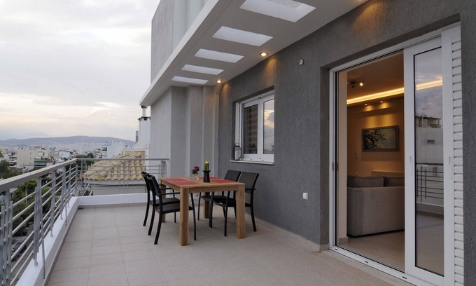 Kallithea Appartement | Penthouse Panorama à Athènes avec Appartement avec Vue sur l'Acropole