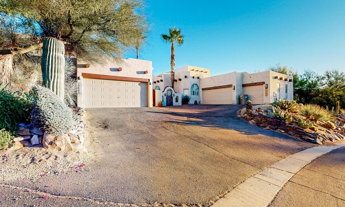 Rancho Villas Maison | Attractive home with private pool, spa, patio, AC, & W/D - near attractions